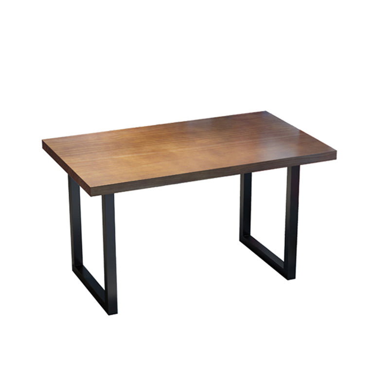 Industrial Dining Table Set 1/2/3/5 Pcs Solid Wood Top Table with Arm Chairs