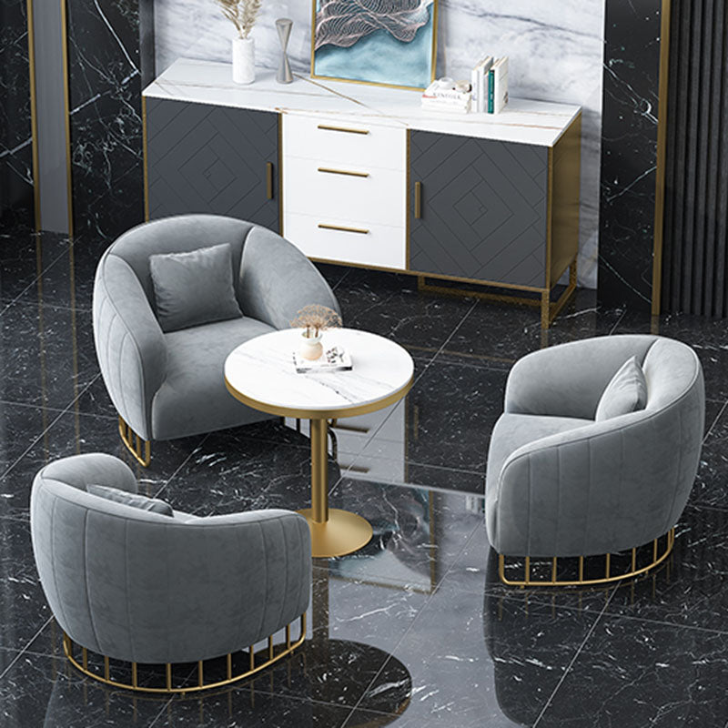 29.52" Wide Sofa for Living Room Sloped Arm Sofa with Metal Frame