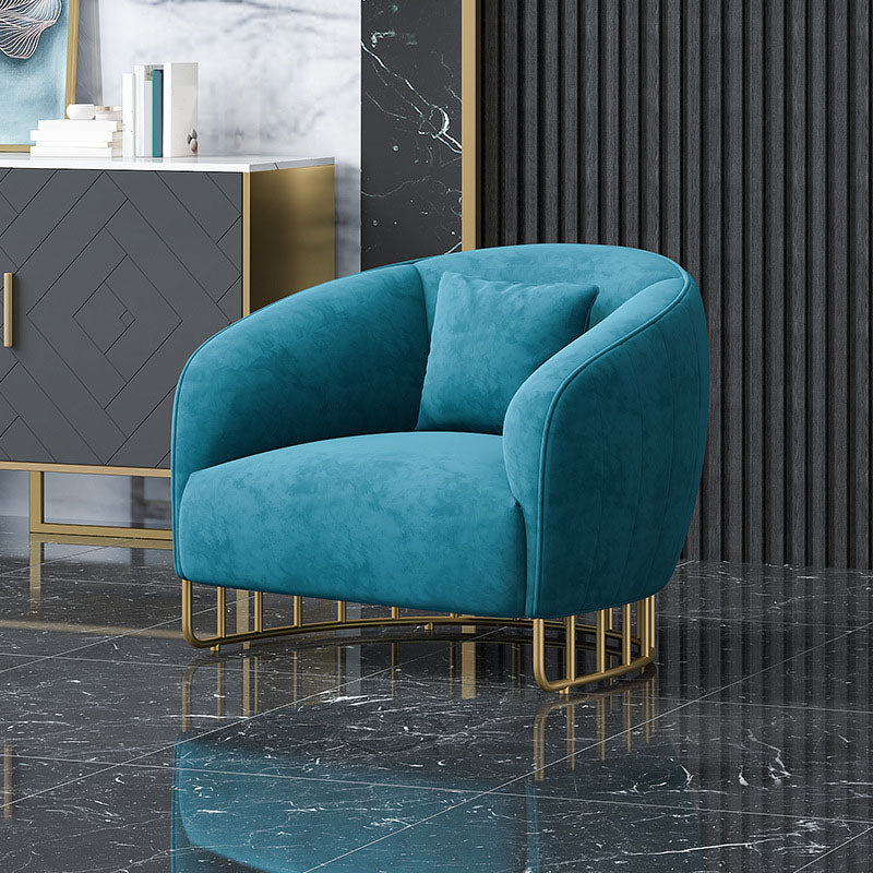 29.52" Wide Sofa for Living Room Sloped Arm Sofa with Metal Frame