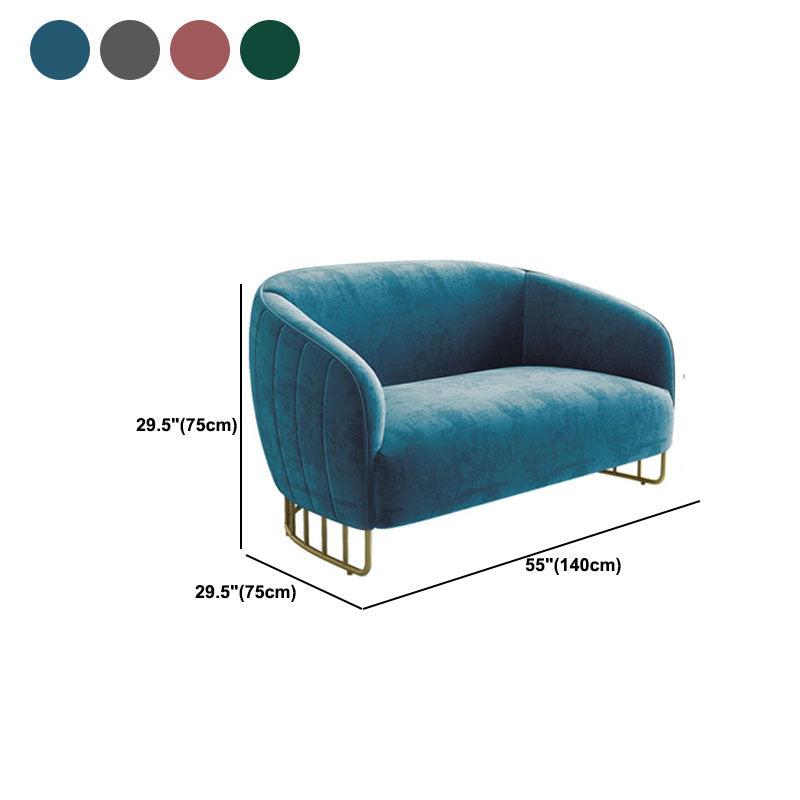 29.52" Wide Sofa for Living Room Sloped Arm Sofa with Metal Frame
