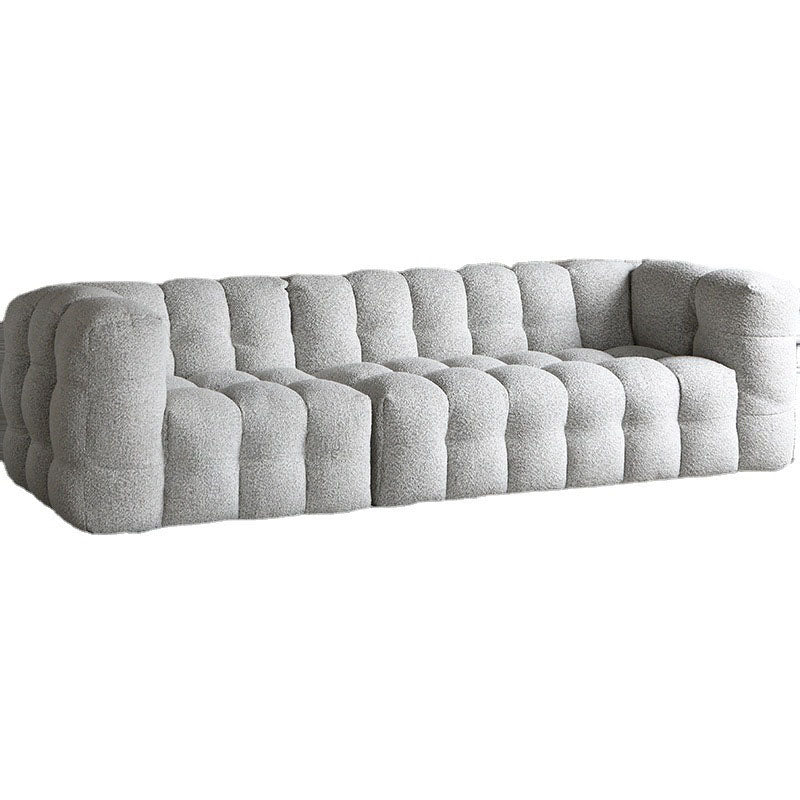 Pillow Sewn Back Sofa Contemporary Tuxedo Arm Wool - 40.16" D