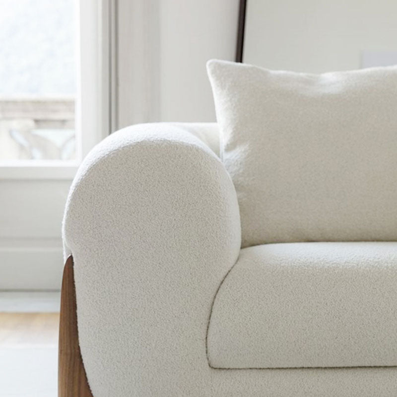 Contemporary Sofa Tuxedo Arm Tight Back Sofa for Living Room