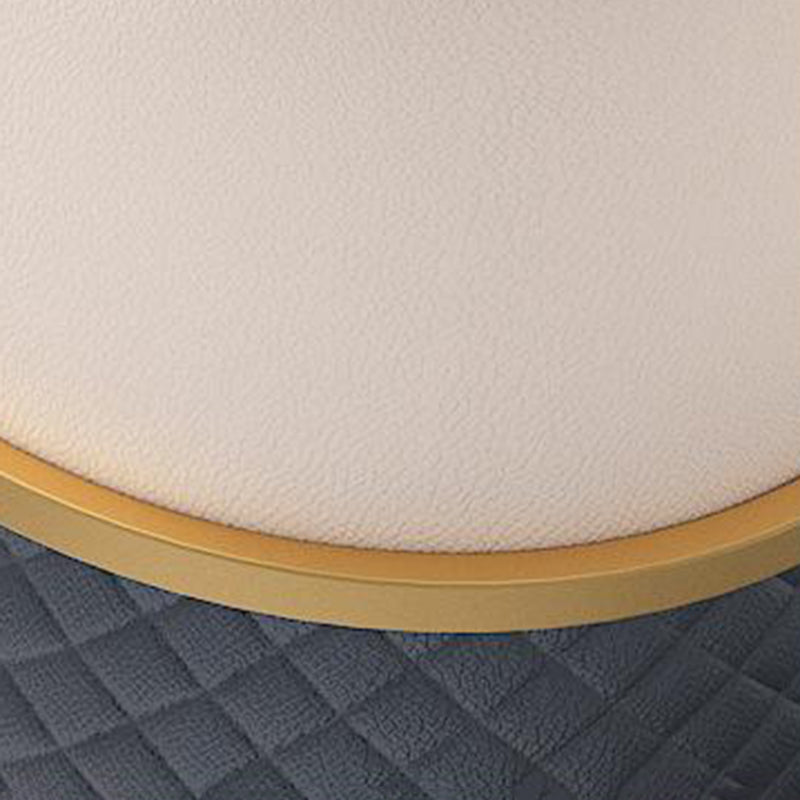 Modern Tuxedo Arm Sofa 29.53" H Faux Leather Seating with Gold Frame