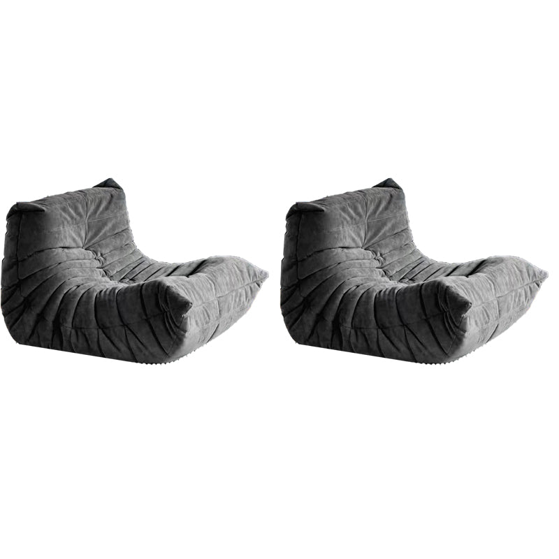 Nordic Armless Tight Back Living Room Reclining Lounge Accent Chair