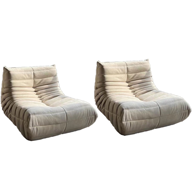 Nordic Armless Tight Back Living Room Reclining Lounge Accent Chair