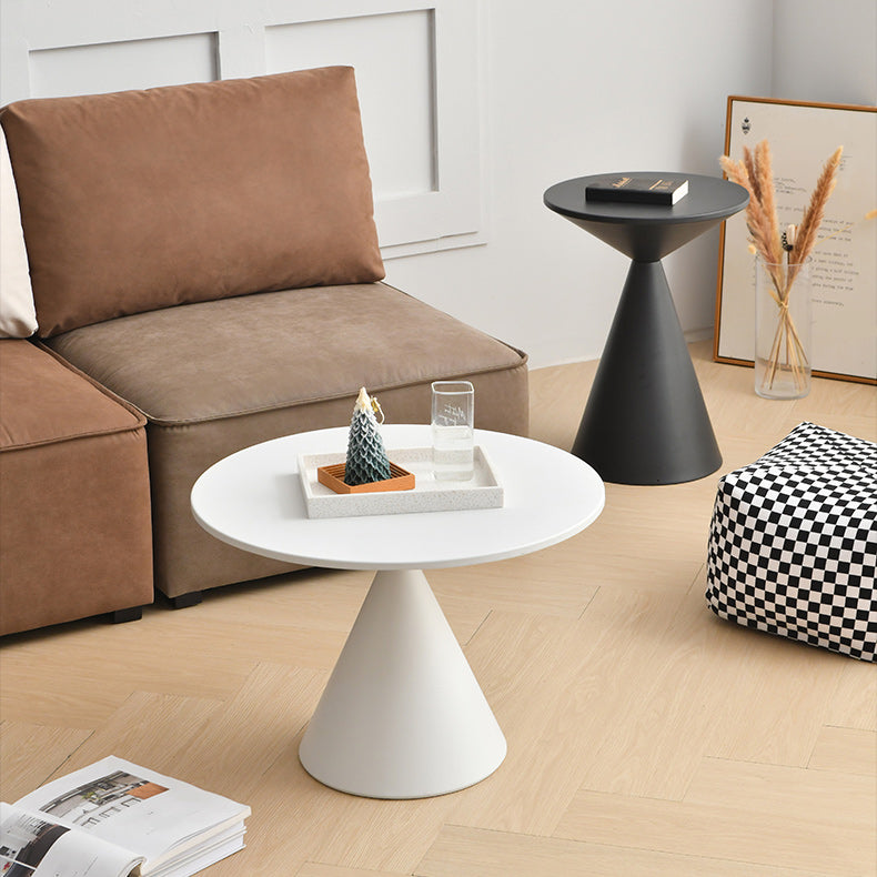 Mid-Century Modern Iron Coffee Table Pedestal Cocktail Table for Home