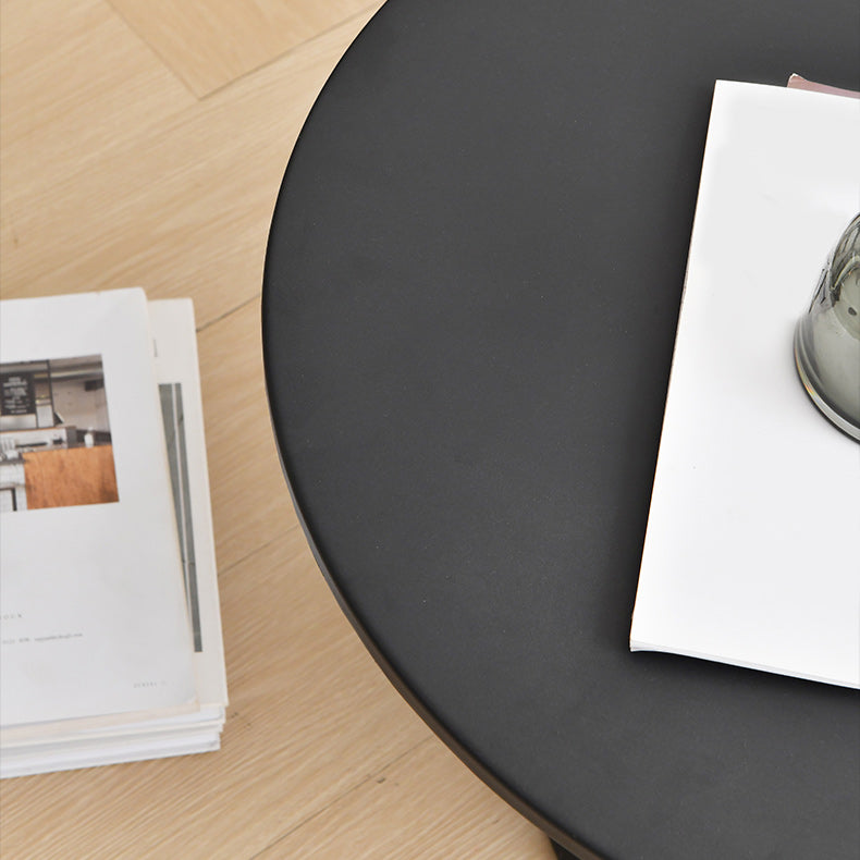 Mid-Century Modern Iron Coffee Table Pedestal Cocktail Table for Home