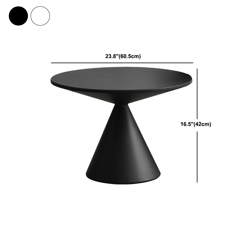 Mid-Century Modern Iron Coffee Table Pedestal Cocktail Table for Home