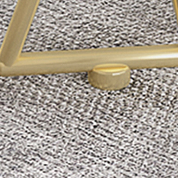 Modern Frame Coffee Table Rectangular Glass Top Cocktail Table for Living Room