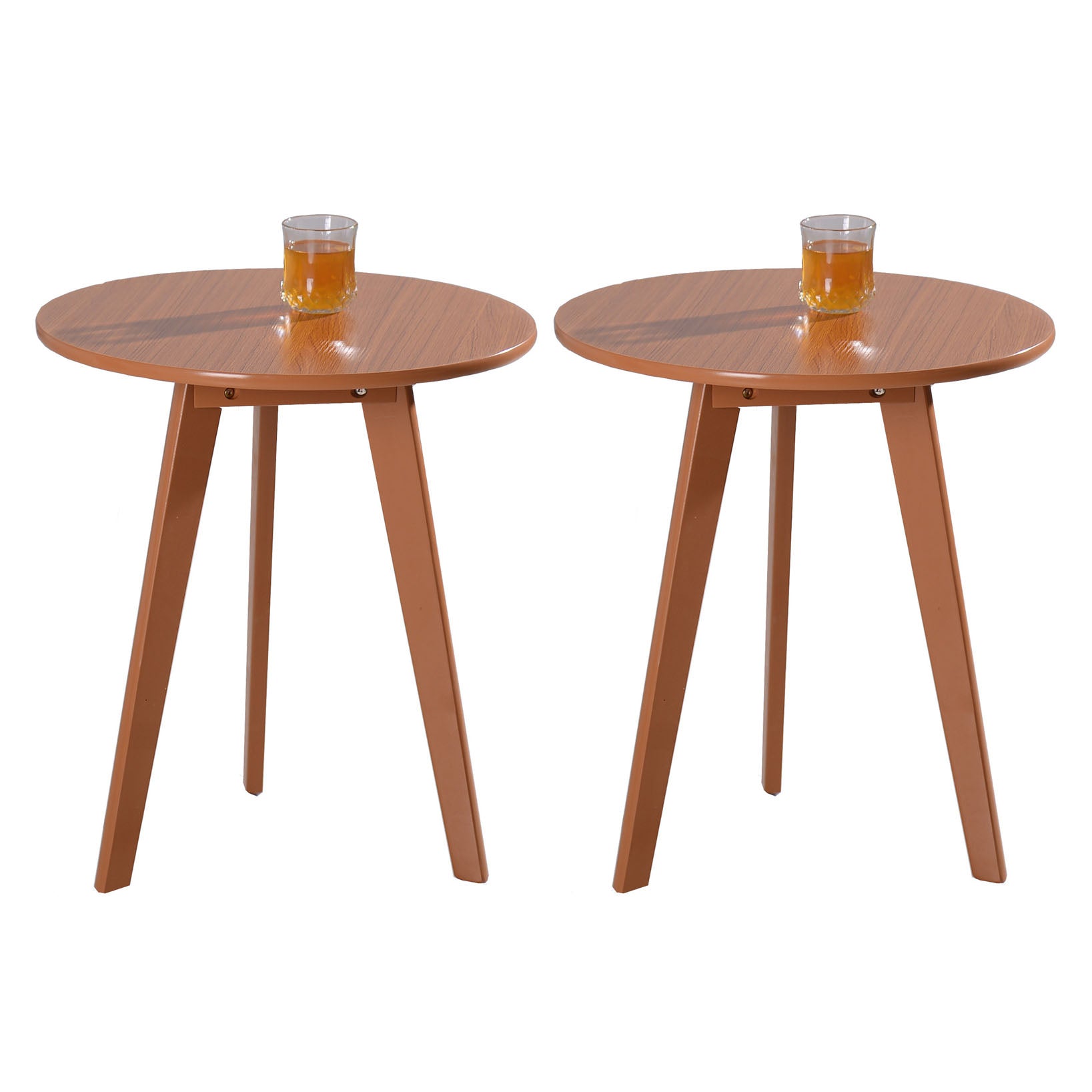 23.62 Inch Wide Scandinavian Sofa Side Accent Table 3 Legs Round Side End Table