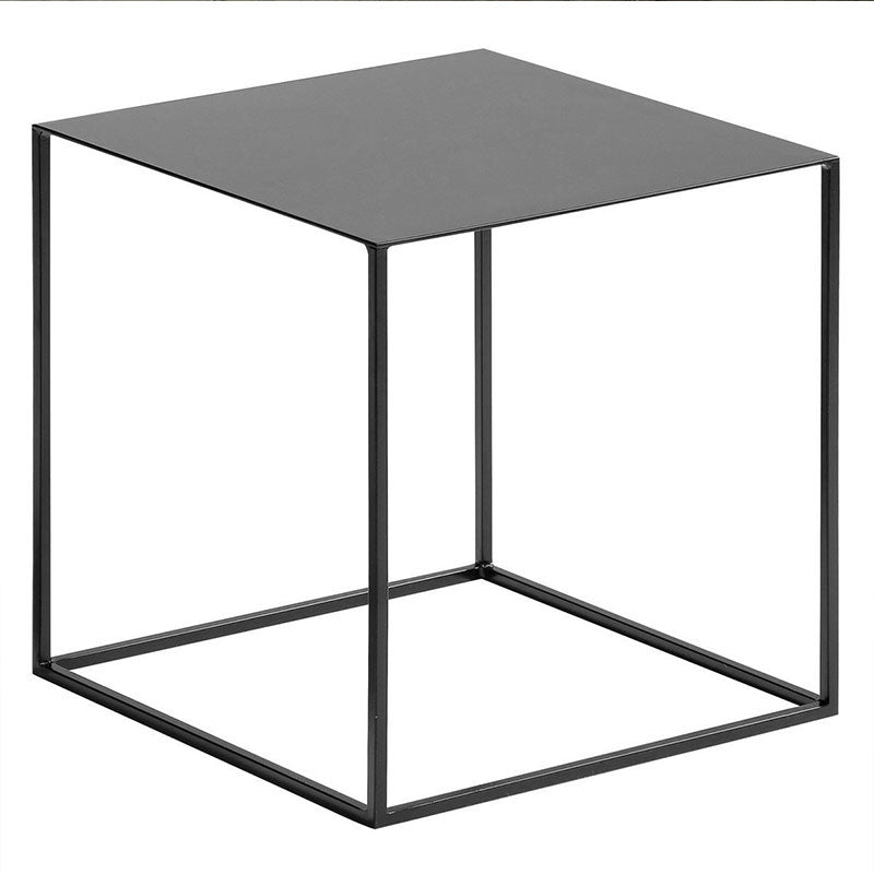 Metal Square Top Side Table 15.75" Tall Frame Base End Table