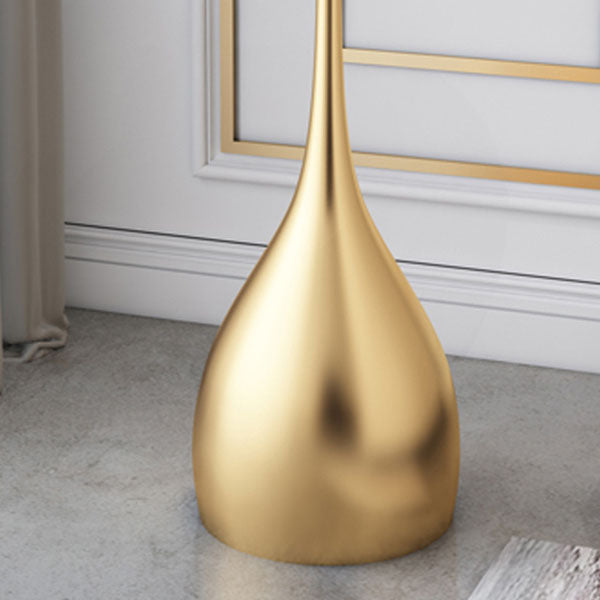 Contemporary Style Round Side End Table Metal Pedestal Sofa Side Accent Table