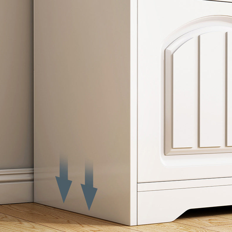 Modern Standard Accent Cabinet with Bar Pulls Doors Water Resistant Cabinet