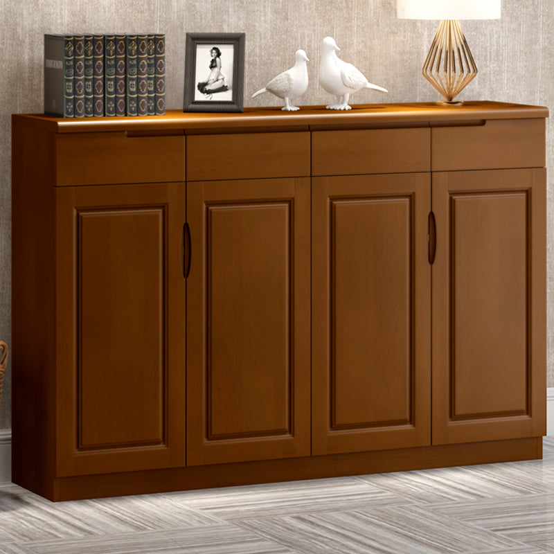 Single Modern Rectangle Side Cabinet Standard Wood Storage Cabinet