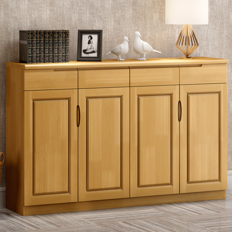 Single Modern Rectangle Side Cabinet Standard Wood Storage Cabinet