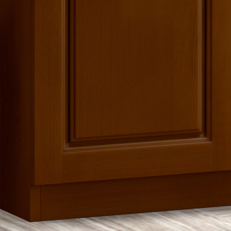 Single Modern Rectangle Side Cabinet Standard Wood Storage Cabinet