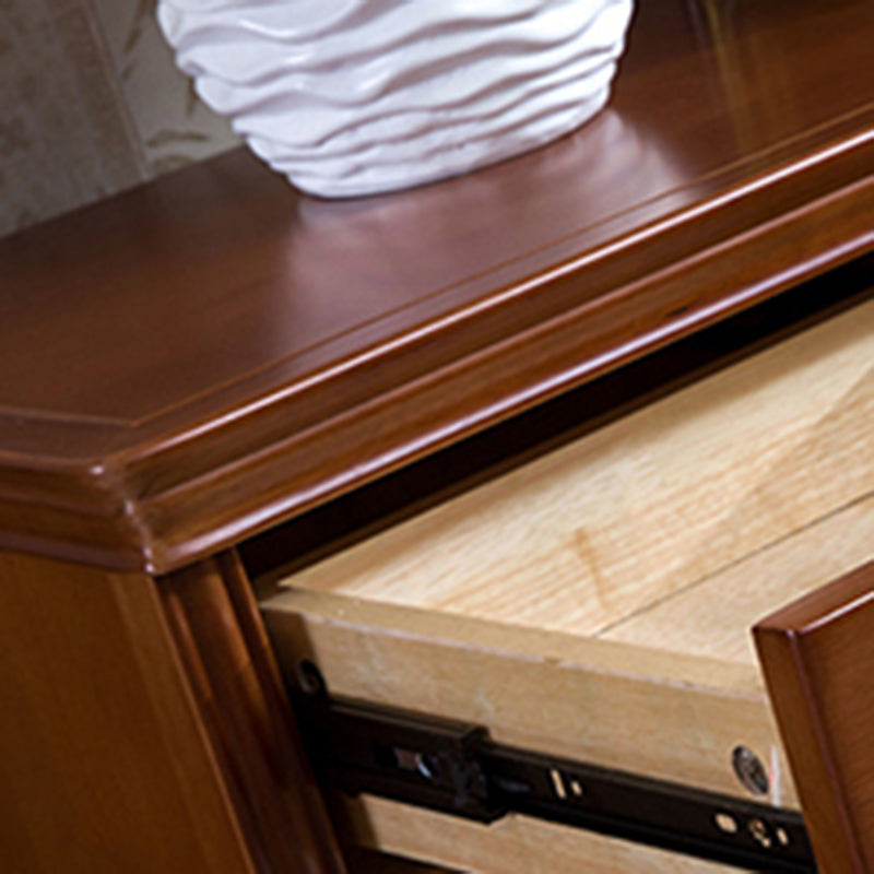 Single Modern Rectangle Side Cabinet Standard Wood Storage Cabinet