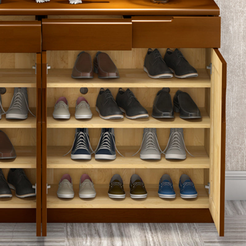 Single Modern Rectangle Side Cabinet Standard Wood Storage Cabinet