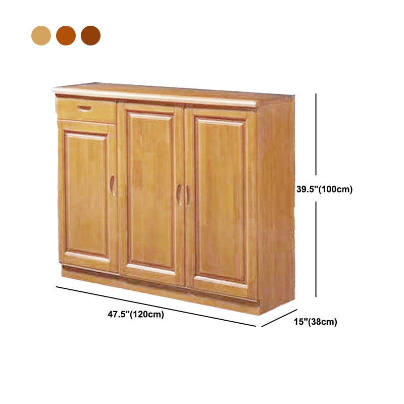 Single Modern Rectangle Side Cabinet Standard Wood Storage Cabinet