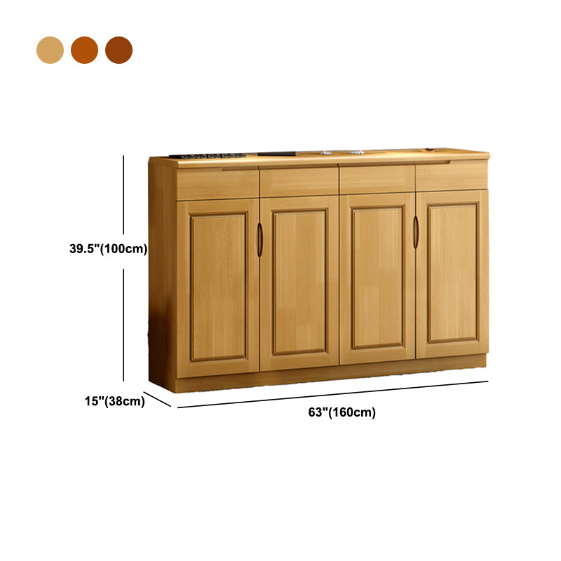 Single Modern Rectangle Side Cabinet Standard Wood Storage Cabinet