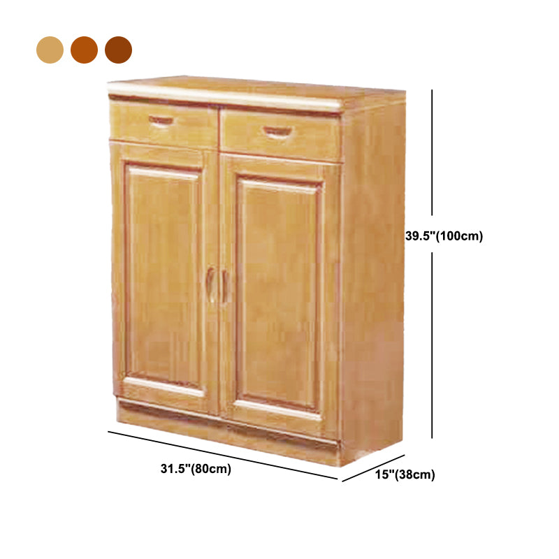 Single Modern Rectangle Side Cabinet Standard Wood Storage Cabinet