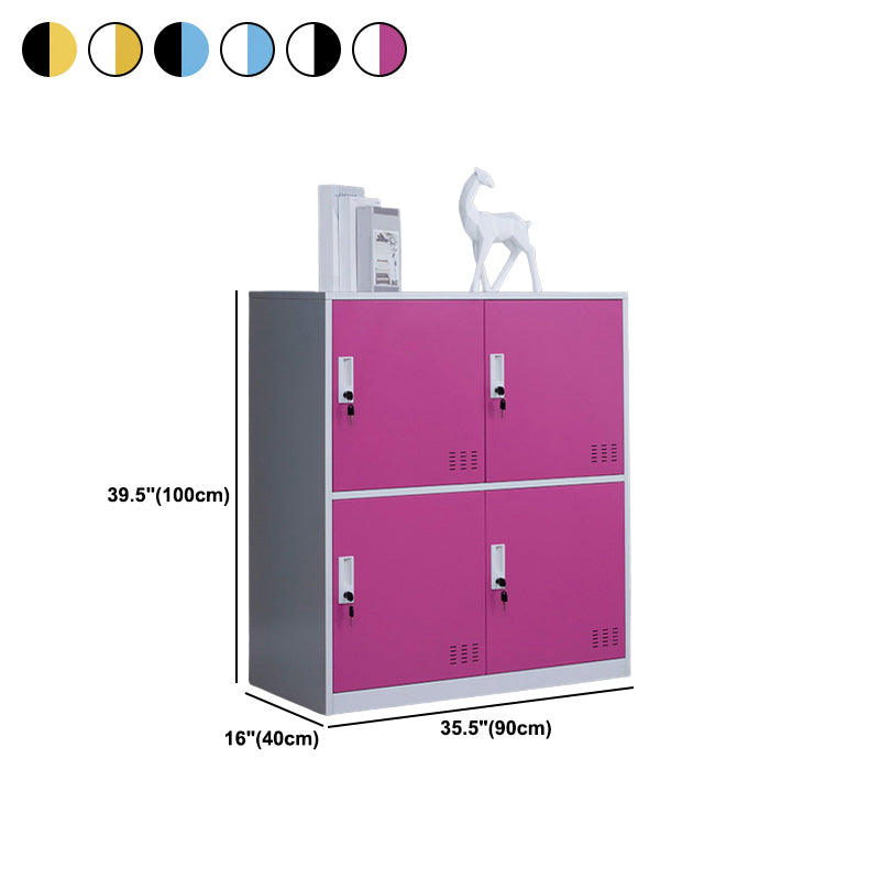 Steel Non-Hanging Storage Cabinet Modern Cabinet with Hinged Doors