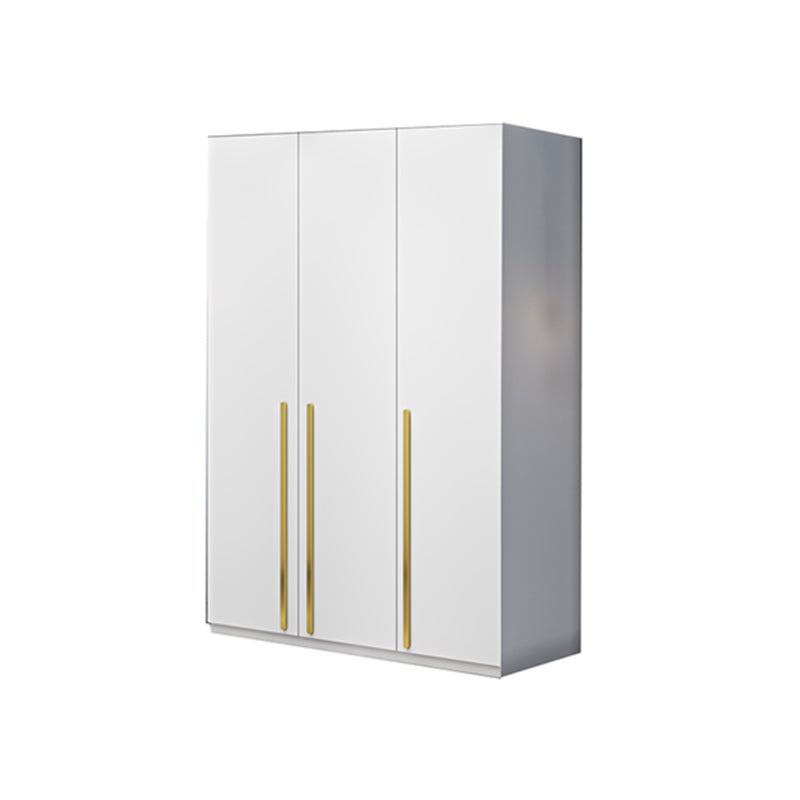 White Colour Wooden Wardrobe Soft Close Door Wardrobe Closet with Garment Rod