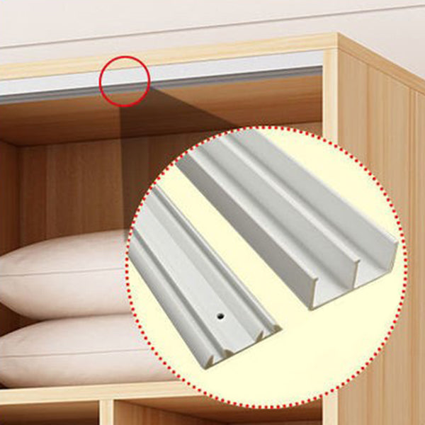 Engineered Wood Wardrobe Closet Modern Wardrobe Cabinet with Shelves