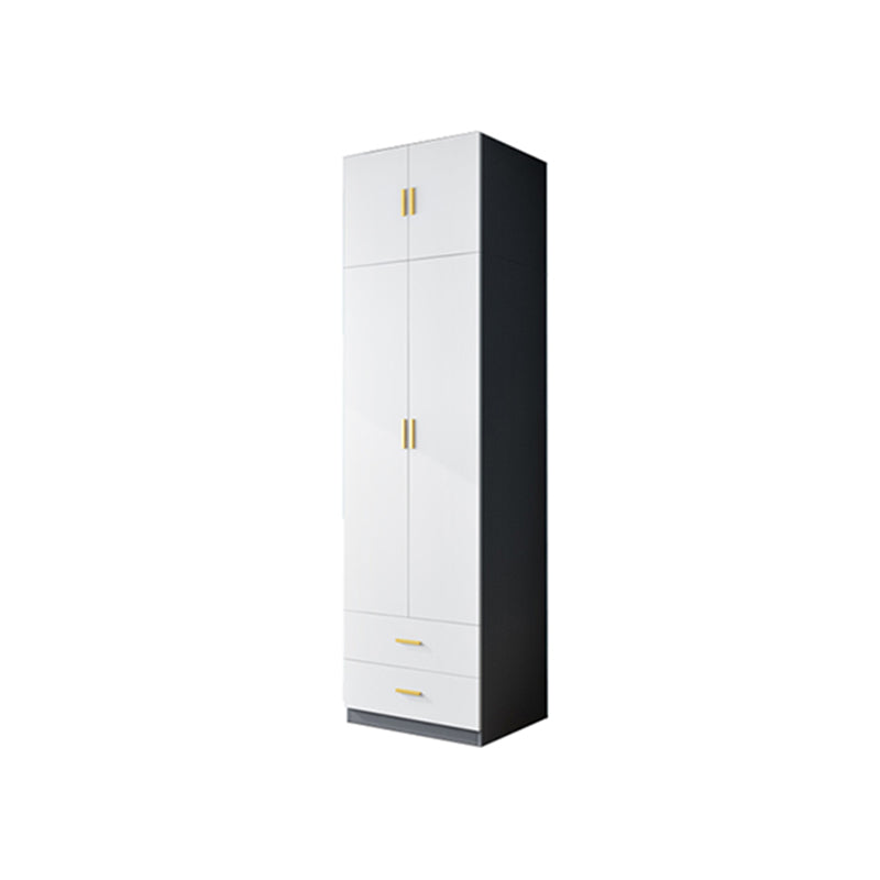 White Colour Wooden Wardrobe Soft Close Door Wardrobe Closet for Home
