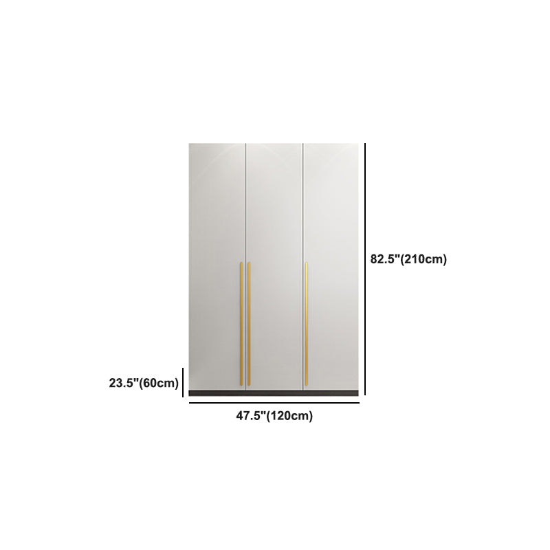 White Colour Wooden Wardrobe Soft Close Door Wardrobe Closet for Home