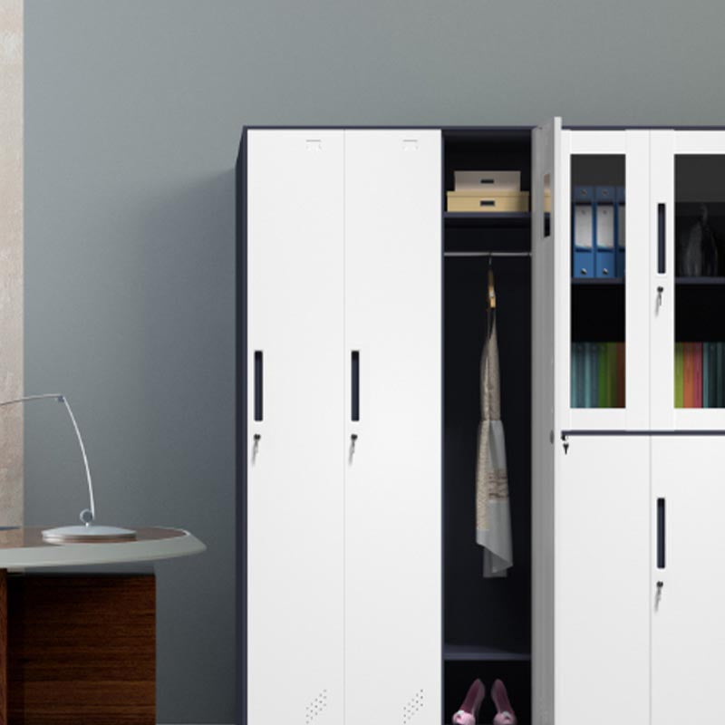 Contemporary Steel Wardrobe Closet Hinged Wardrobe Cabinet for Home