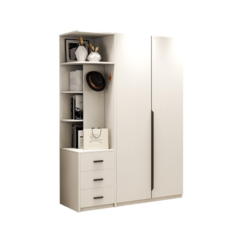 Manufactured Wood White Storage Cabinet Modern Style Cabinet for Bedroom