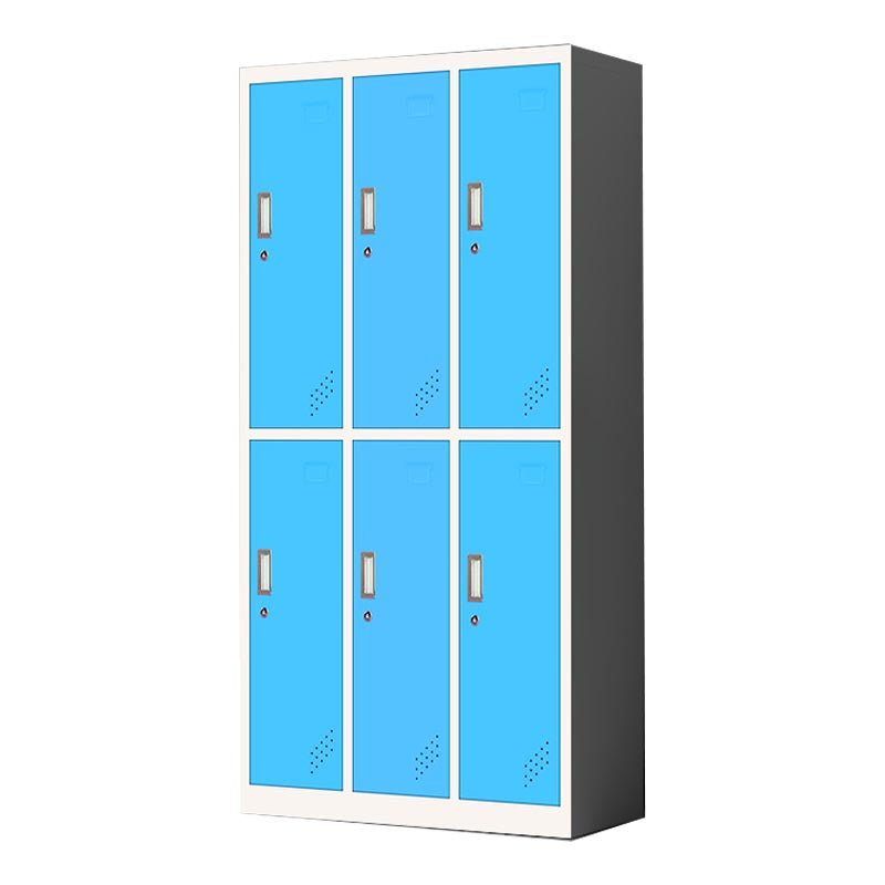 Metal Matte Finish Cabinet Contemporary Style Storage Cabinet with Hinged Doors
