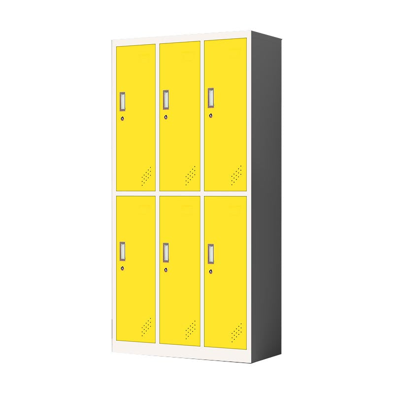 Metal Matte Finish Cabinet Contemporary Style Storage Cabinet with Hinged Doors
