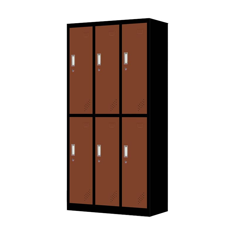 Metal Matte Finish Cabinet Contemporary Style Storage Cabinet with Hinged Doors