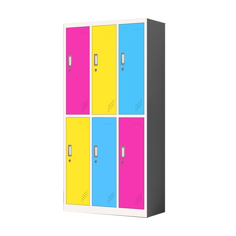 Metal Matte Finish Cabinet Contemporary Style Storage Cabinet with Hinged Doors