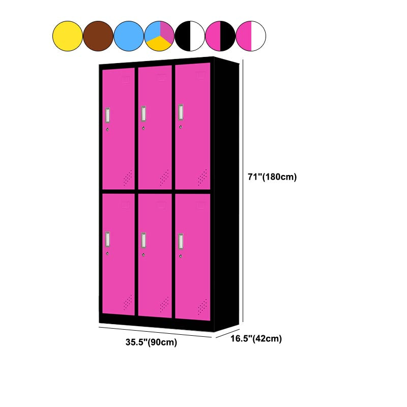 Metal Matte Finish Cabinet Contemporary Style Storage Cabinet with Hinged Doors