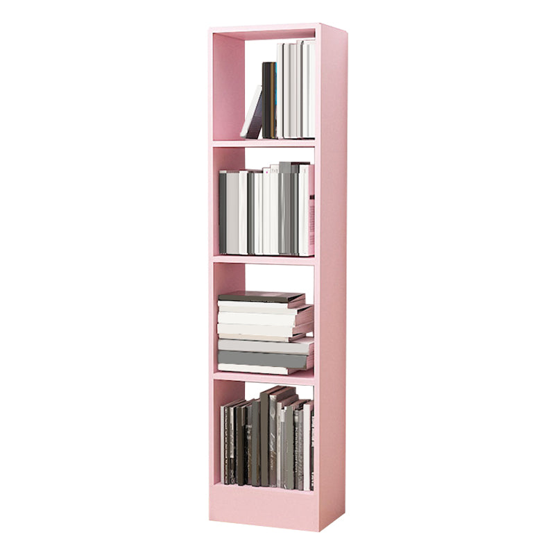 Contemporary Closed Back Book Shelf Engineered Wood Office Bookcase with Shelves