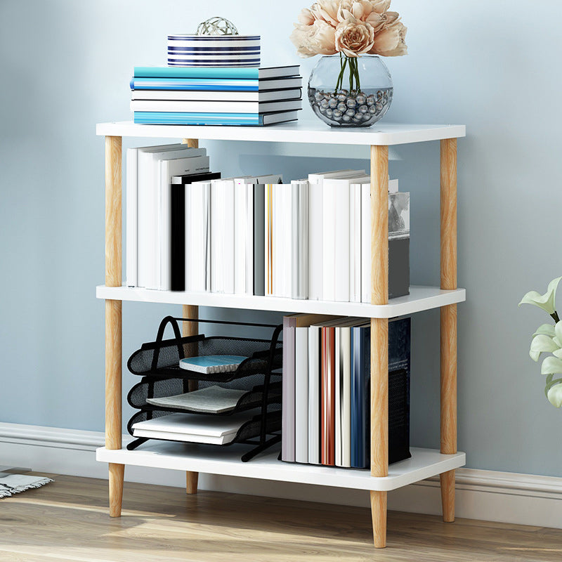 Modern Etagere Wooden Book Shelf Open Shelf Bookcase for Home