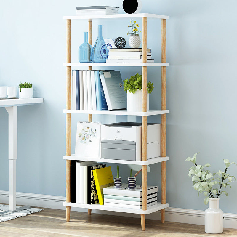 Modern Etagere Wooden Book Shelf Open Shelf Bookcase for Home