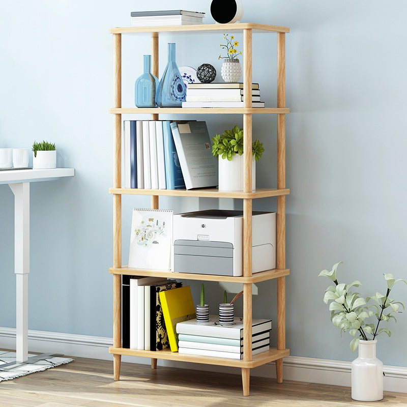 Modern Etagere Wooden Book Shelf Open Shelf Bookcase for Home