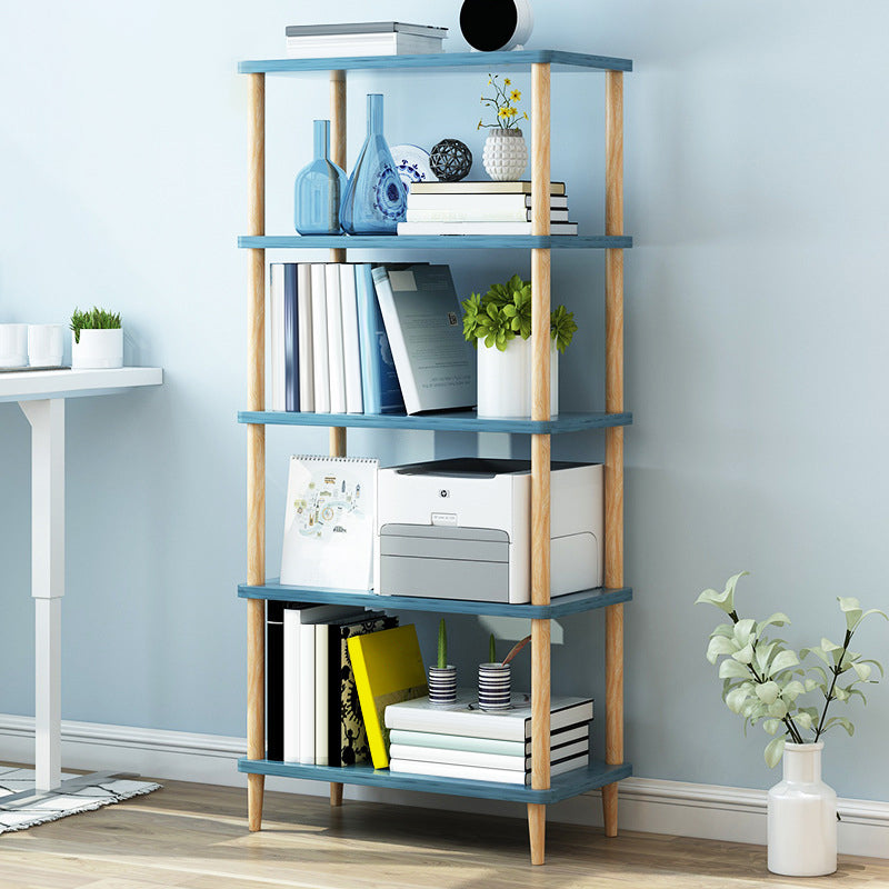 Modern Etagere Wooden Book Shelf Open Shelf Bookcase for Home