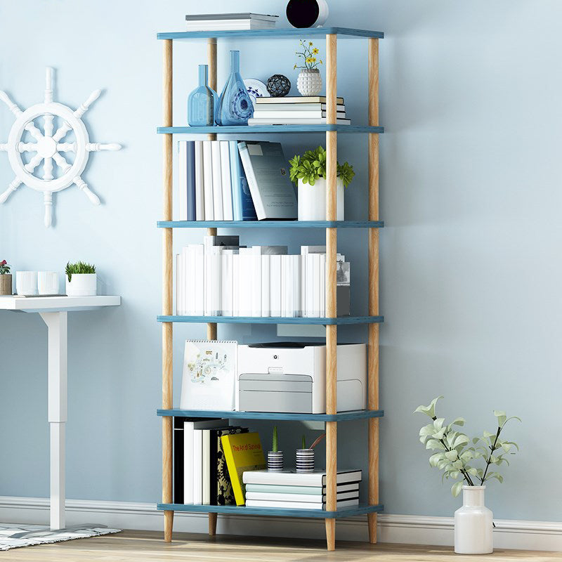 Modern Etagere Wooden Book Shelf Open Shelf Bookcase for Home