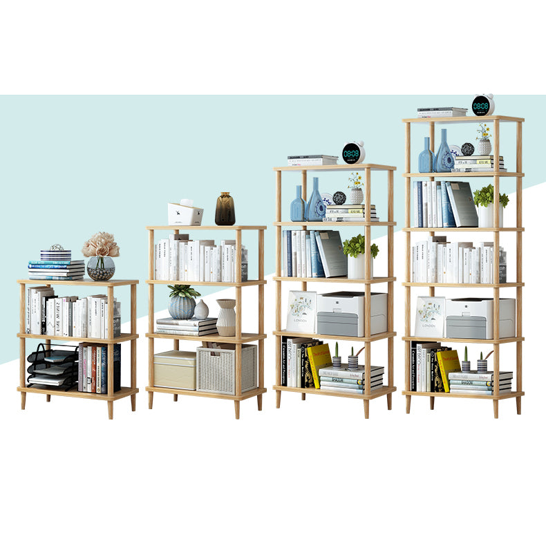 Modern Etagere Wooden Book Shelf Open Shelf Bookcase for Home