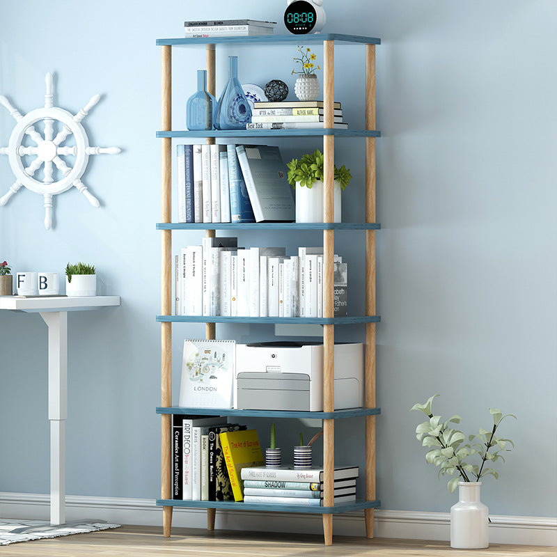 Modern Etagere Wooden Book Shelf Open Shelf Bookcase for Home