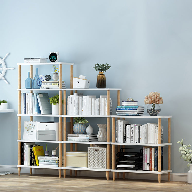 Modern Etagere Wooden Book Shelf Open Shelf Bookcase for Home