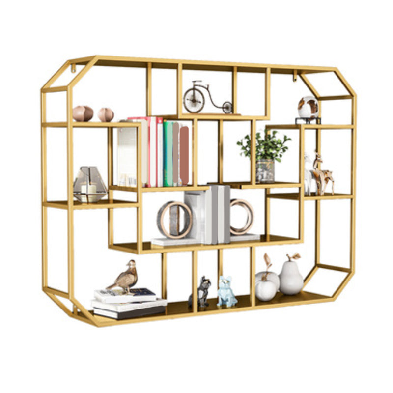 7.1" W Wall Unit Book Shelf Metal Open Shelf Bookcase for Home