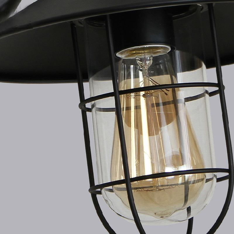 Flared Wall Sconce Lighting Industrial Style Metal 1 Light Wall Mounted Light