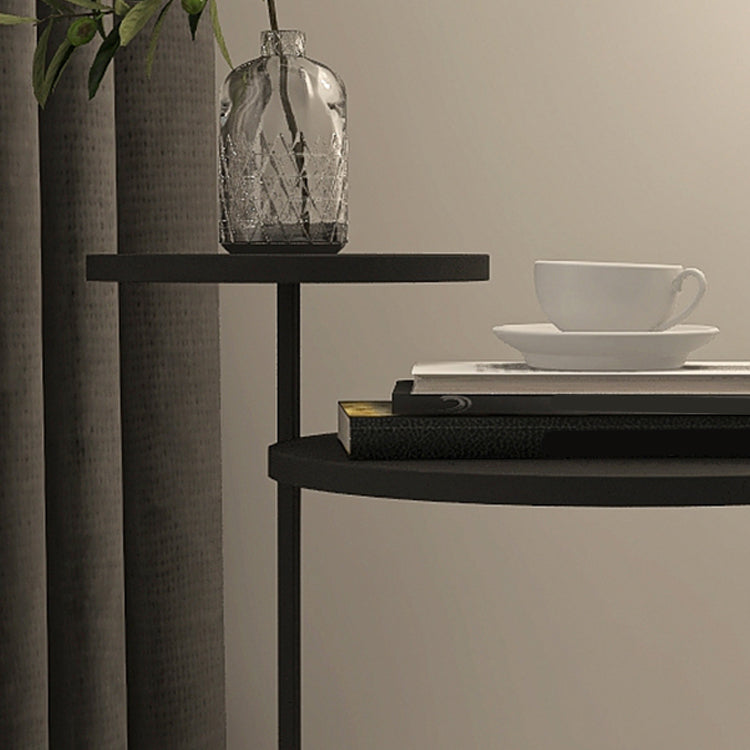 Contemporary Metal Accent Table Nightstand 21.65" Tall Bed Nightstand