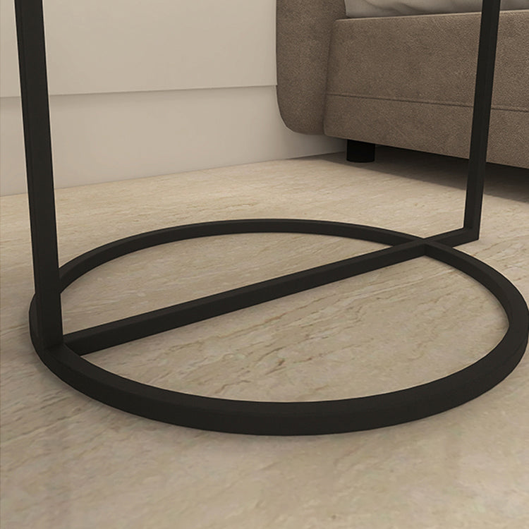 Contemporary Metal Accent Table Nightstand 21.65" Tall Bed Nightstand